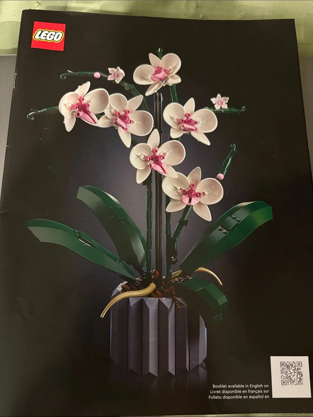 LEGO Instruction Booklet for Orchid Arrangement